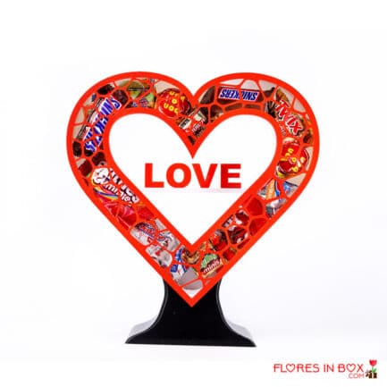 Corazón de chocolates